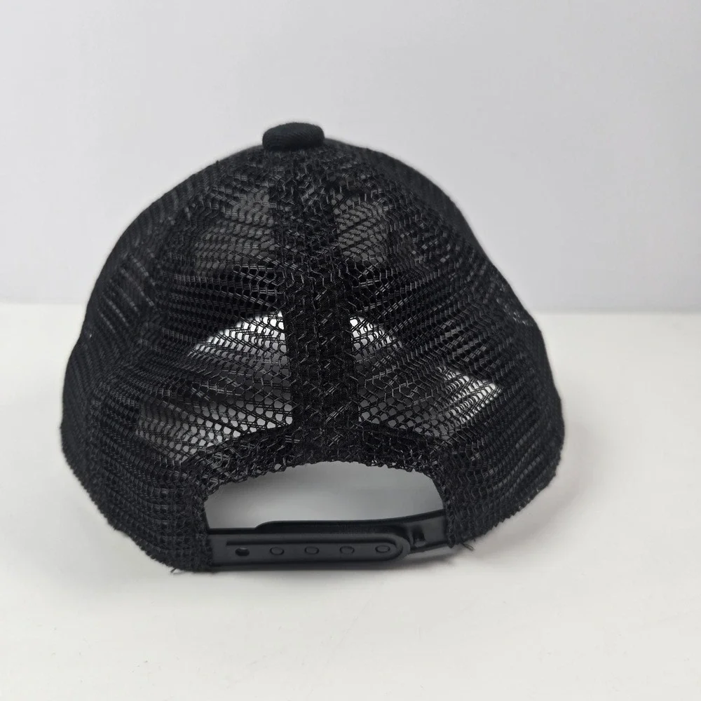 Knuckleheads Trucker Hat Kids XS Black American Flag Snapback Mesh Cap 6-12m